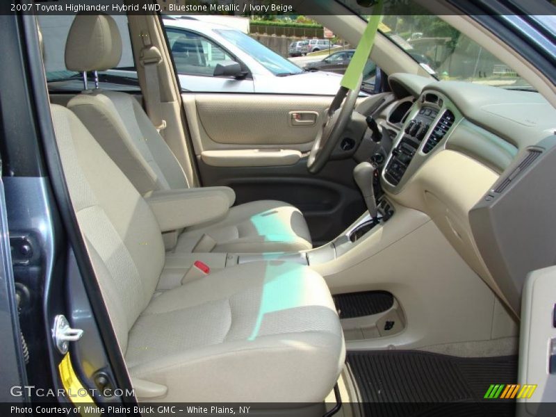Bluestone Metallic / Ivory Beige 2007 Toyota Highlander Hybrid 4WD