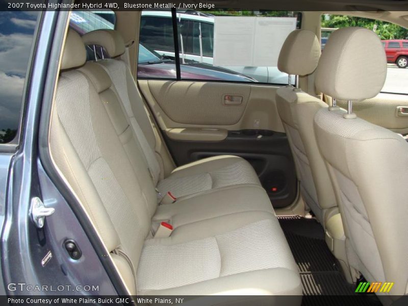 Bluestone Metallic / Ivory Beige 2007 Toyota Highlander Hybrid 4WD