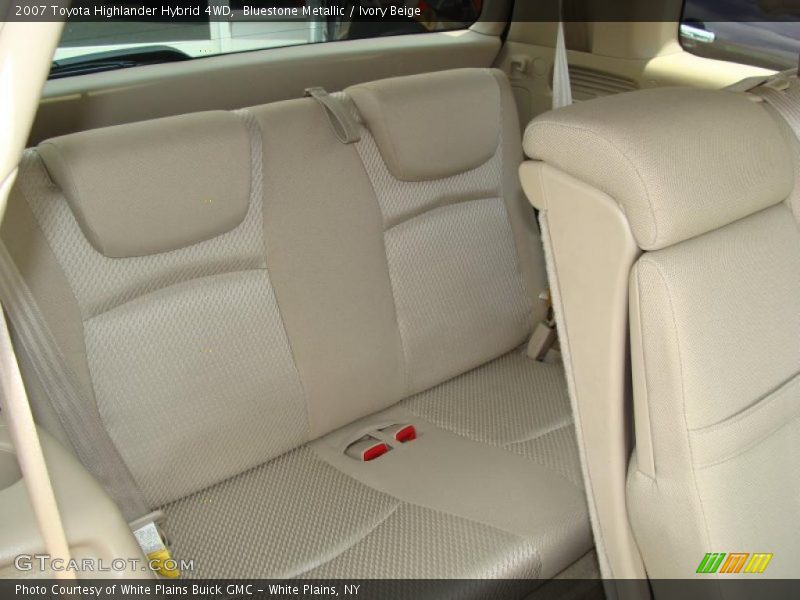 Bluestone Metallic / Ivory Beige 2007 Toyota Highlander Hybrid 4WD