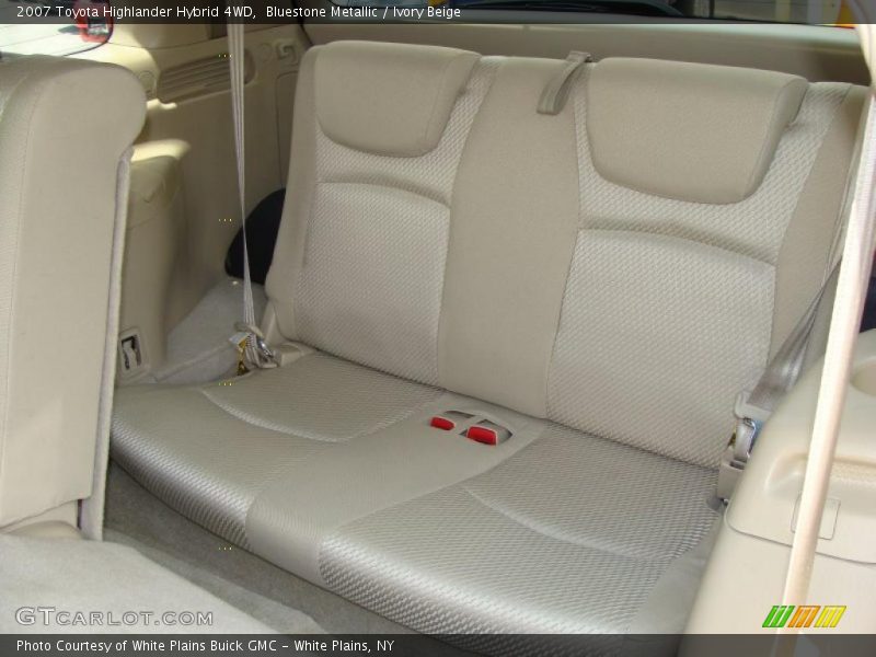 Bluestone Metallic / Ivory Beige 2007 Toyota Highlander Hybrid 4WD