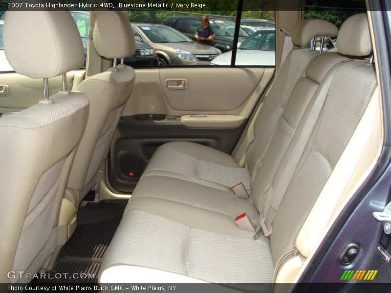 Bluestone Metallic / Ivory Beige 2007 Toyota Highlander Hybrid 4WD