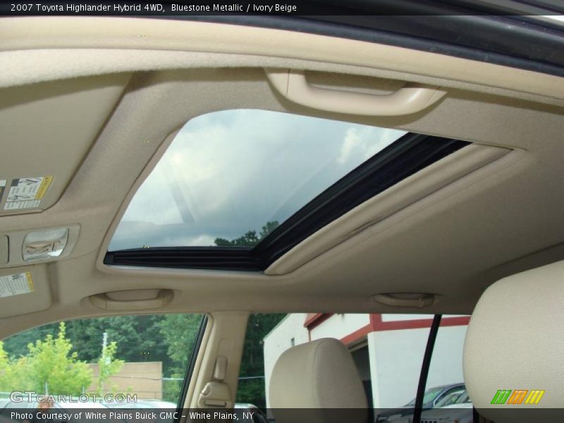 Bluestone Metallic / Ivory Beige 2007 Toyota Highlander Hybrid 4WD