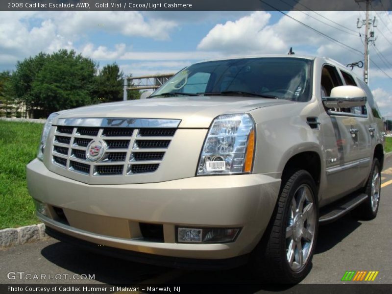 Gold Mist / Cocoa/Light Cashmere 2008 Cadillac Escalade AWD