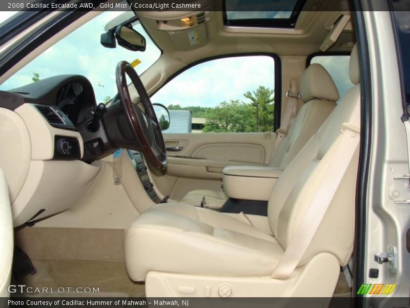 Gold Mist / Cocoa/Light Cashmere 2008 Cadillac Escalade AWD