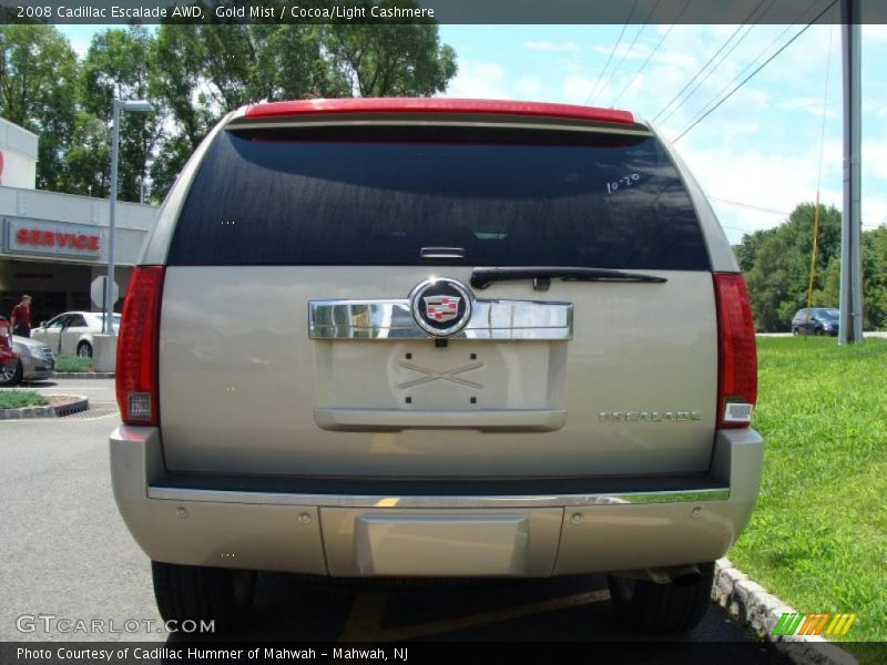 Gold Mist / Cocoa/Light Cashmere 2008 Cadillac Escalade AWD