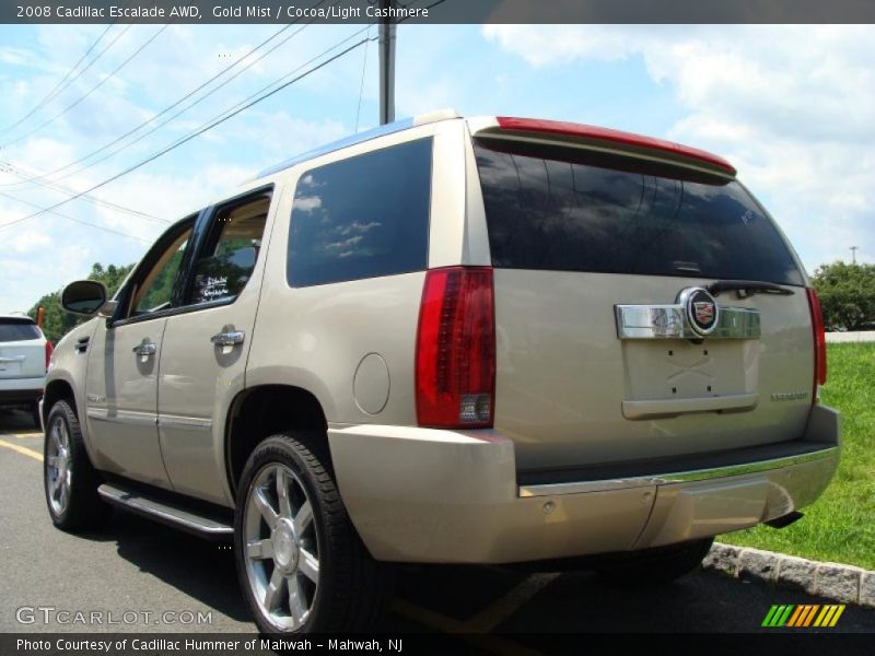 Gold Mist / Cocoa/Light Cashmere 2008 Cadillac Escalade AWD