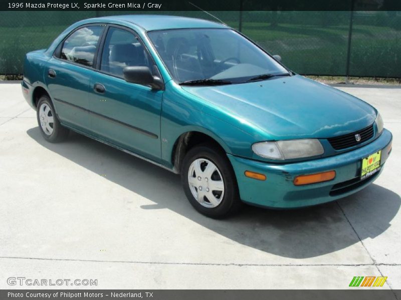 Sparkle Green Mica / Gray 1996 Mazda Protege LX
