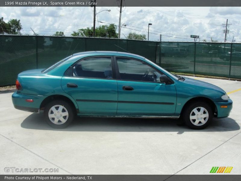 Sparkle Green Mica / Gray 1996 Mazda Protege LX