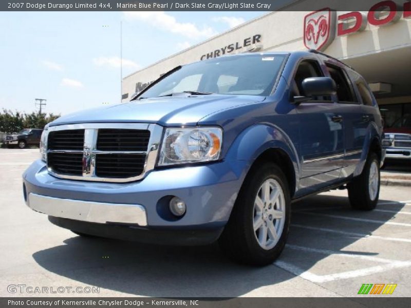 Marine Blue Pearl / Dark Slate Gray/Light Slate Gray 2007 Dodge Durango Limited 4x4