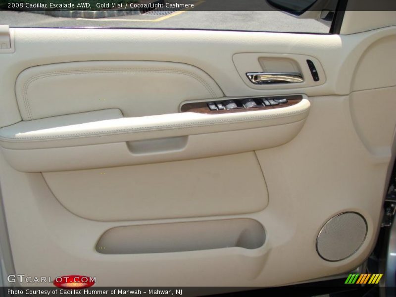 Gold Mist / Cocoa/Light Cashmere 2008 Cadillac Escalade AWD