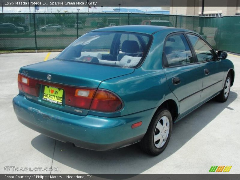 Sparkle Green Mica / Gray 1996 Mazda Protege LX