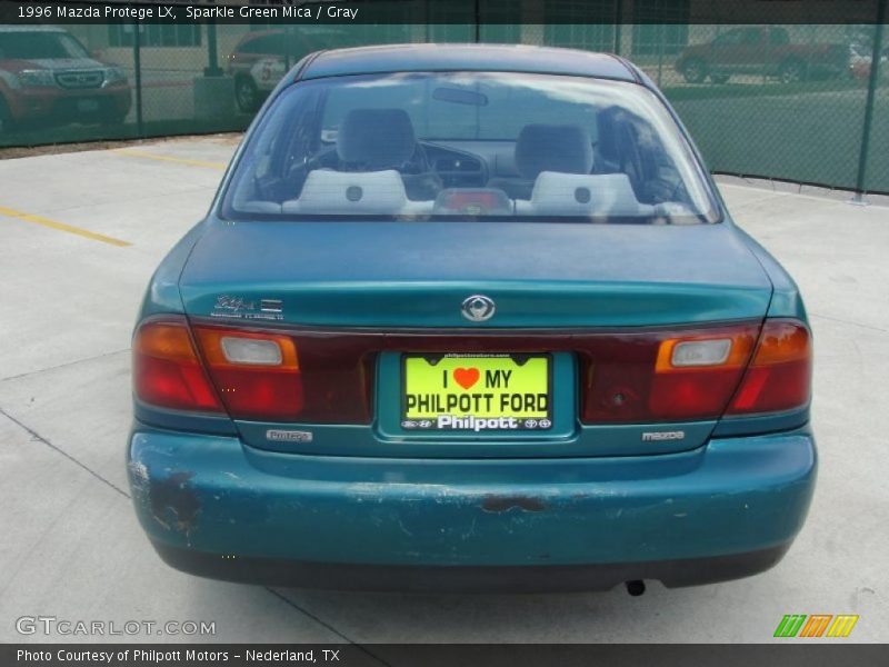 Sparkle Green Mica / Gray 1996 Mazda Protege LX