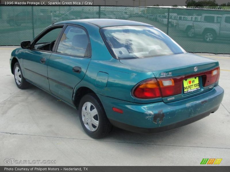 Sparkle Green Mica / Gray 1996 Mazda Protege LX