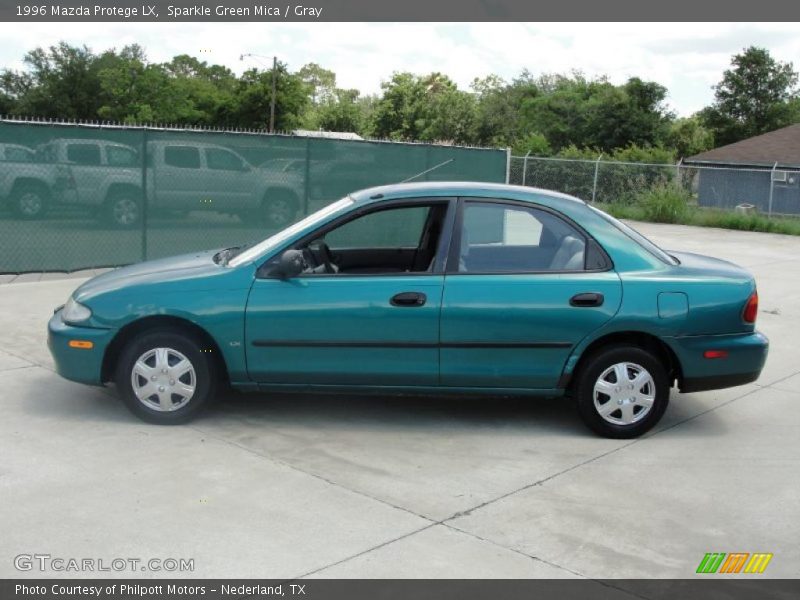 Sparkle Green Mica / Gray 1996 Mazda Protege LX