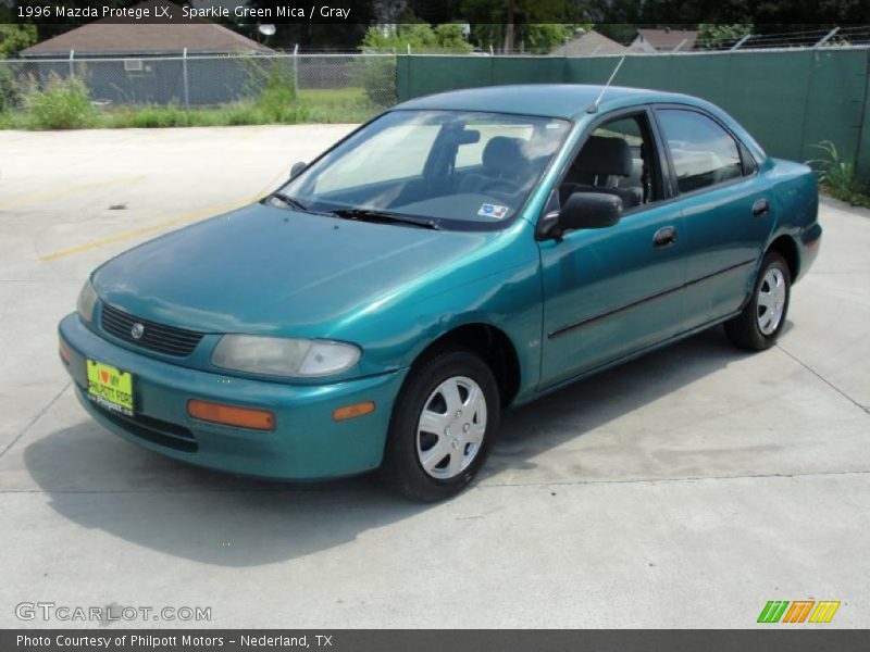 Sparkle Green Mica / Gray 1996 Mazda Protege LX