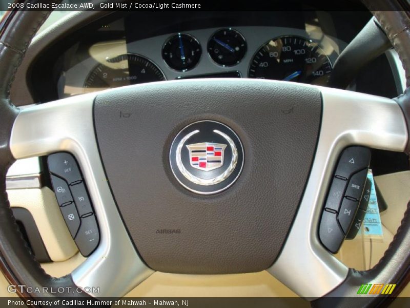 Gold Mist / Cocoa/Light Cashmere 2008 Cadillac Escalade AWD