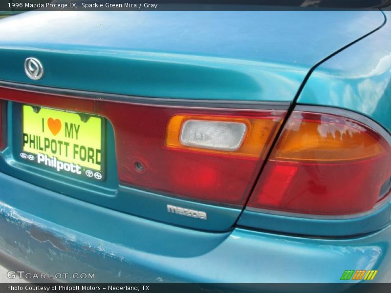 Sparkle Green Mica / Gray 1996 Mazda Protege LX