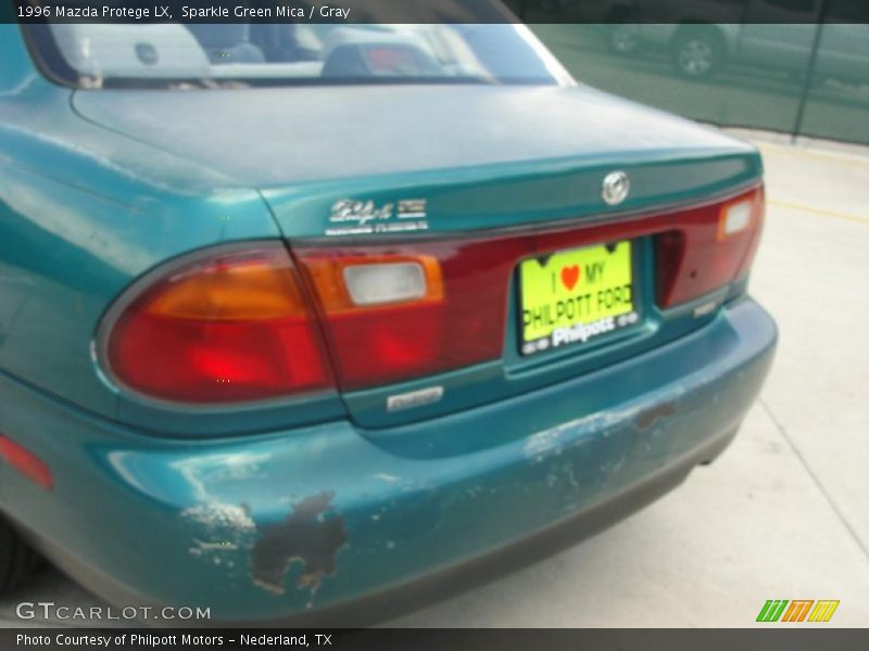 Sparkle Green Mica / Gray 1996 Mazda Protege LX