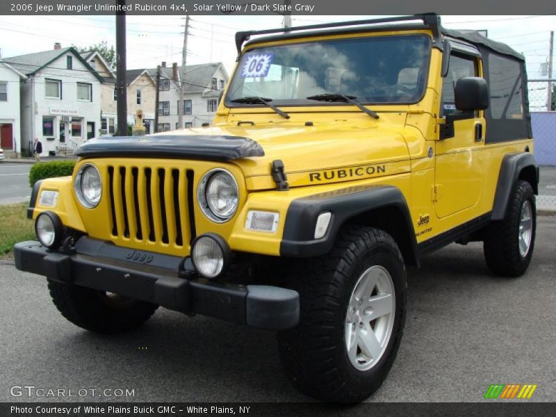 Solar Yellow / Dark Slate Gray 2006 Jeep Wrangler Unlimited Rubicon 4x4