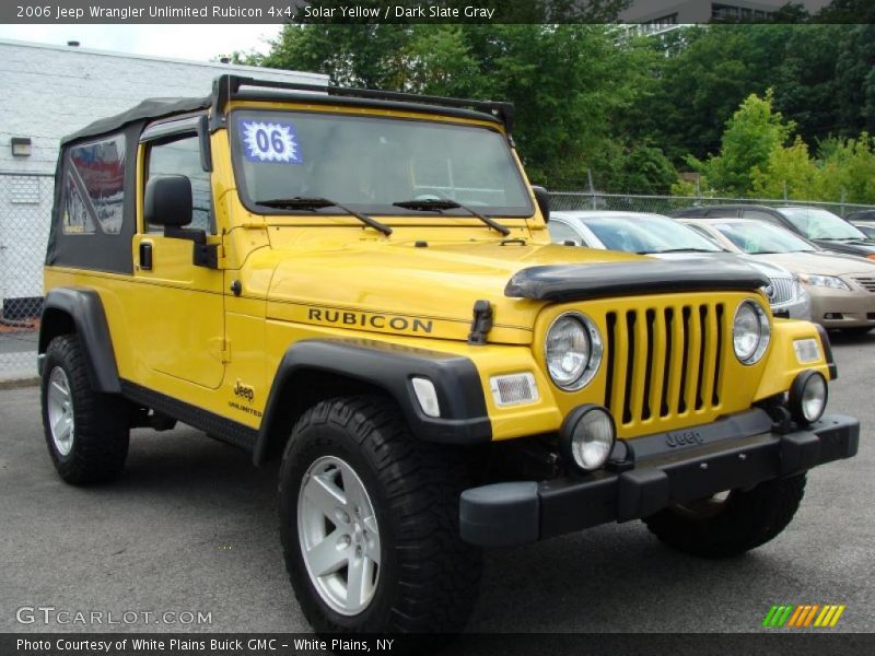 Solar Yellow / Dark Slate Gray 2006 Jeep Wrangler Unlimited Rubicon 4x4