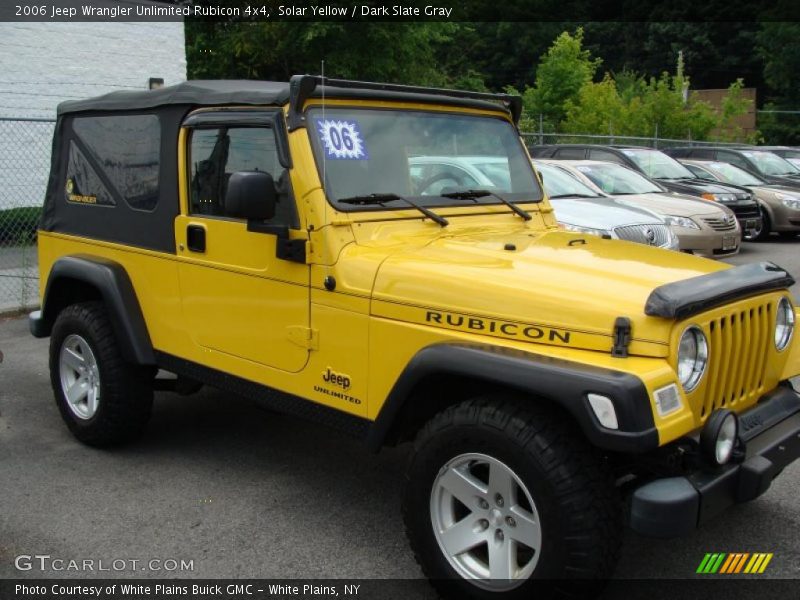 Solar Yellow / Dark Slate Gray 2006 Jeep Wrangler Unlimited Rubicon 4x4