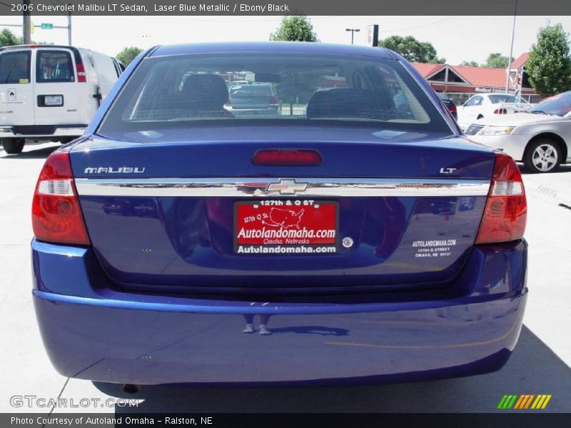 Laser Blue Metallic / Ebony Black 2006 Chevrolet Malibu LT Sedan