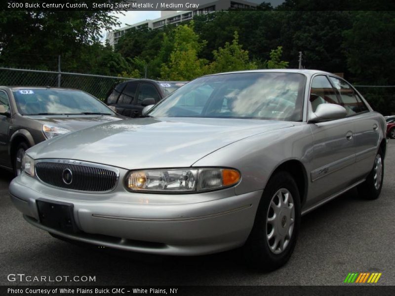 Sterling Silver Metallic / Medium Gray 2000 Buick Century Custom