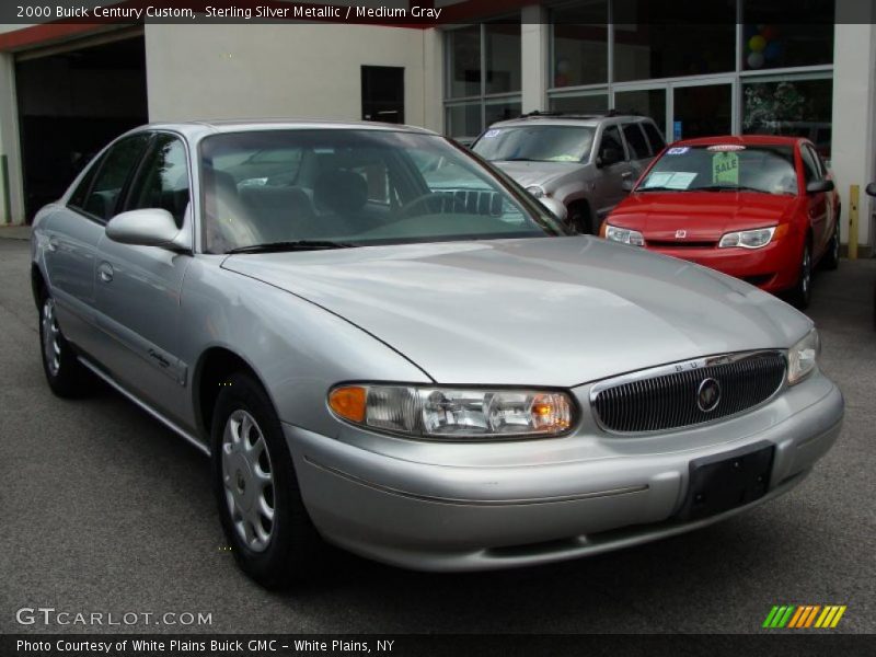 Sterling Silver Metallic / Medium Gray 2000 Buick Century Custom