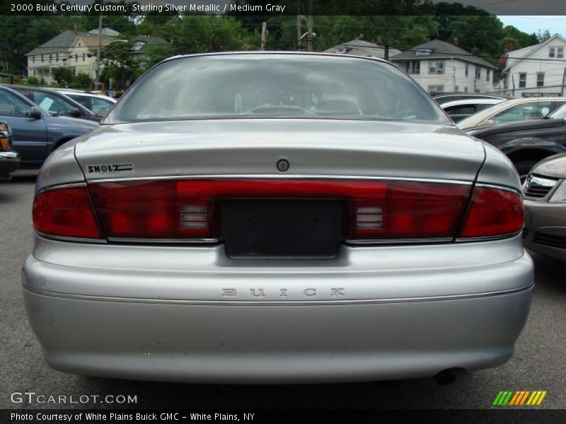 Sterling Silver Metallic / Medium Gray 2000 Buick Century Custom