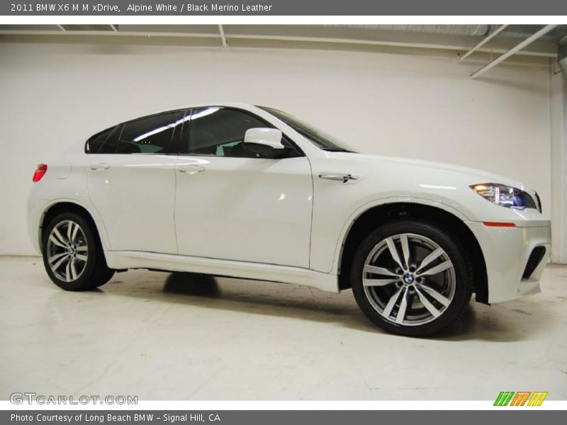 Alpine White / Black Merino Leather 2011 BMW X6 M M xDrive