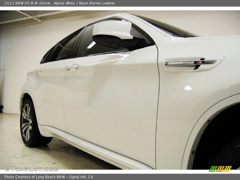 Alpine White / Black Merino Leather 2011 BMW X6 M M xDrive