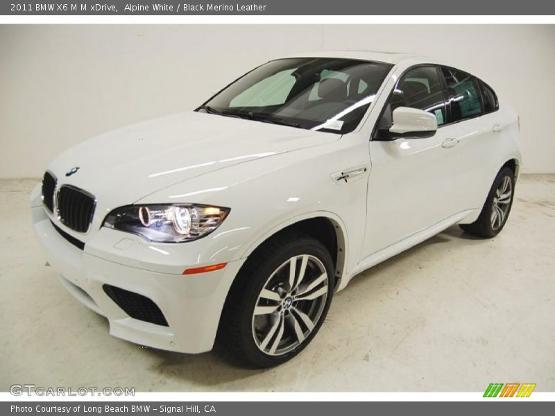 Alpine White / Black Merino Leather 2011 BMW X6 M M xDrive