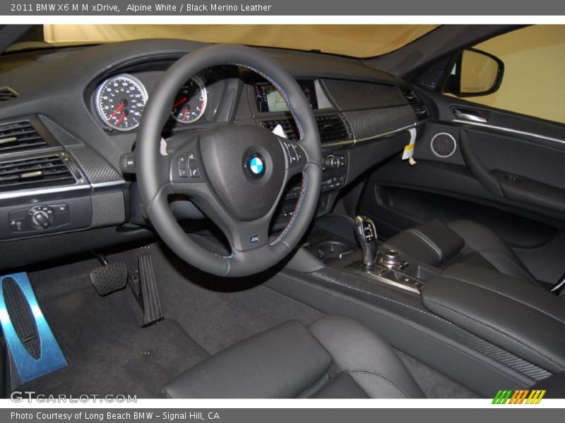 Alpine White / Black Merino Leather 2011 BMW X6 M M xDrive
