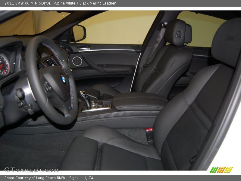 Alpine White / Black Merino Leather 2011 BMW X6 M M xDrive