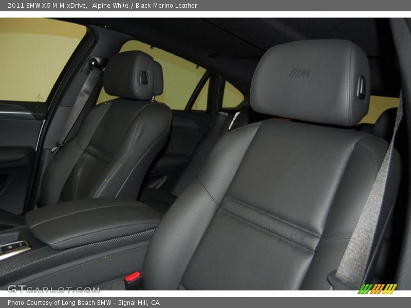 Alpine White / Black Merino Leather 2011 BMW X6 M M xDrive