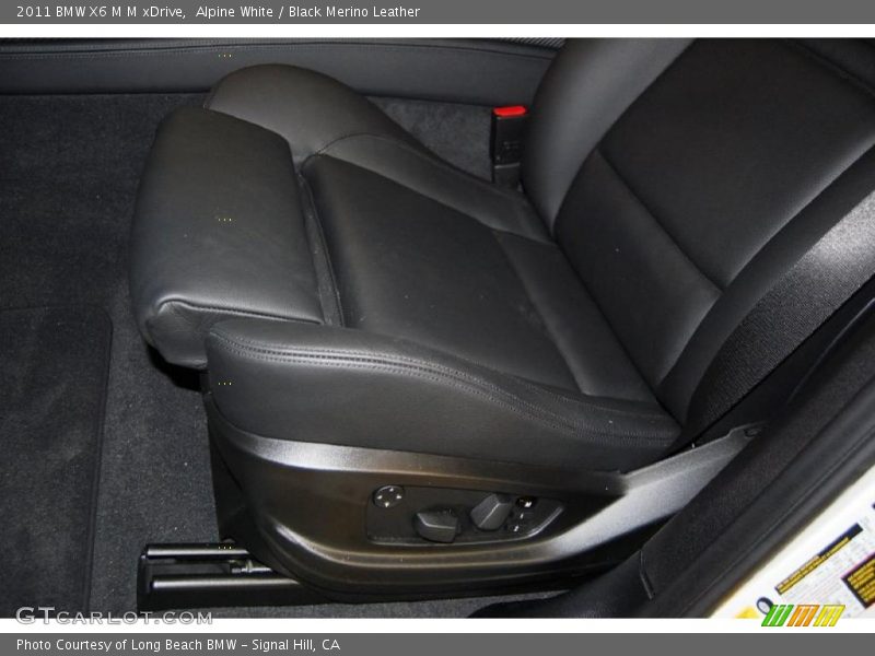 Alpine White / Black Merino Leather 2011 BMW X6 M M xDrive