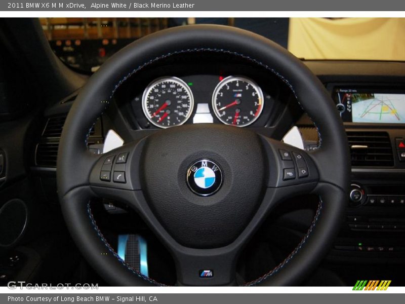 Alpine White / Black Merino Leather 2011 BMW X6 M M xDrive