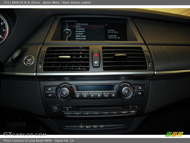 Alpine White / Black Merino Leather 2011 BMW X6 M M xDrive