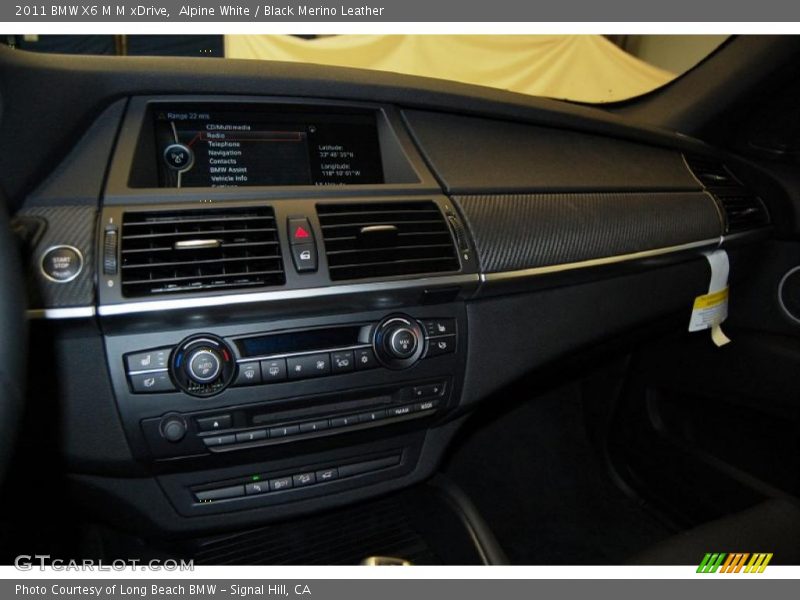 Alpine White / Black Merino Leather 2011 BMW X6 M M xDrive