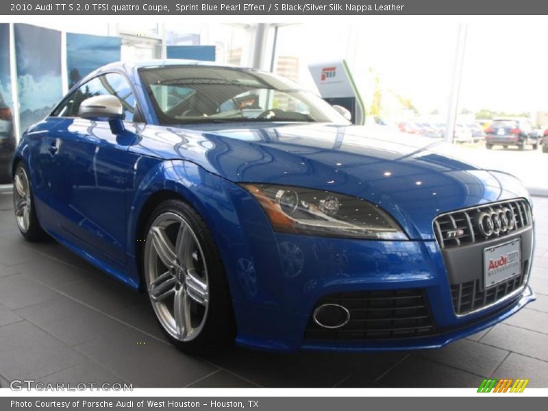 Sprint Blue Pearl Effect / S Black/Silver Silk Nappa Leather 2010 Audi TT S 2.0 TFSI quattro Coupe