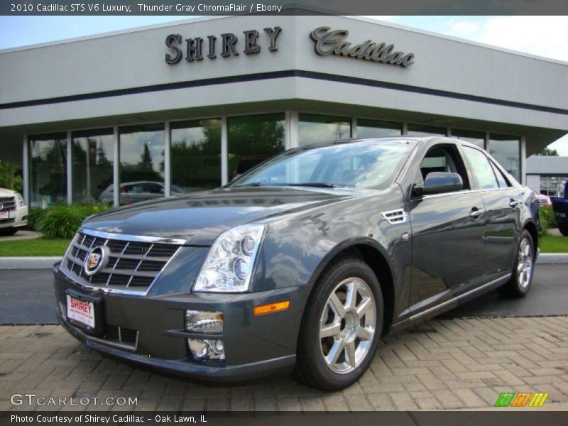 Thunder Gray ChromaFlair / Ebony 2010 Cadillac STS V6 Luxury