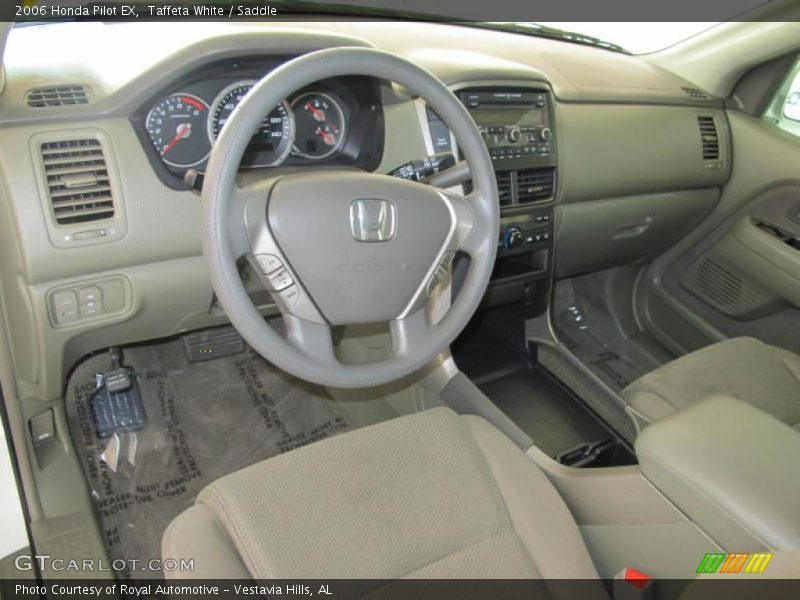 Taffeta White / Saddle 2006 Honda Pilot EX