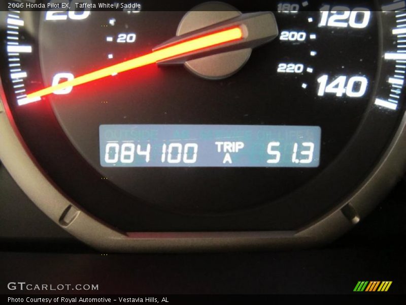 Taffeta White / Saddle 2006 Honda Pilot EX