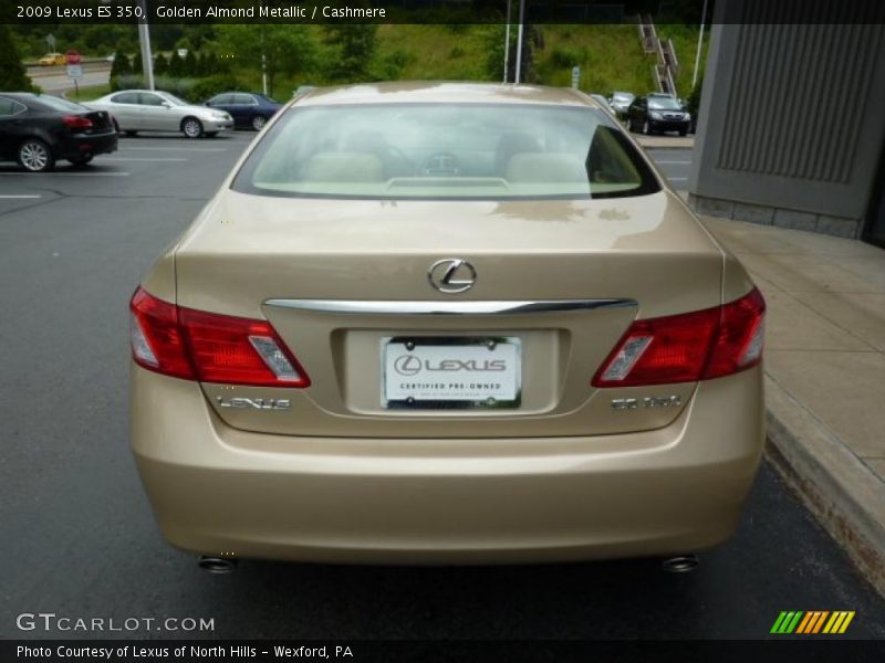 Golden Almond Metallic / Cashmere 2009 Lexus ES 350