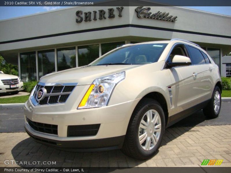Gold Mist / Shale/Brownstone 2010 Cadillac SRX V6