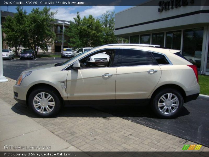 Gold Mist / Shale/Brownstone 2010 Cadillac SRX V6