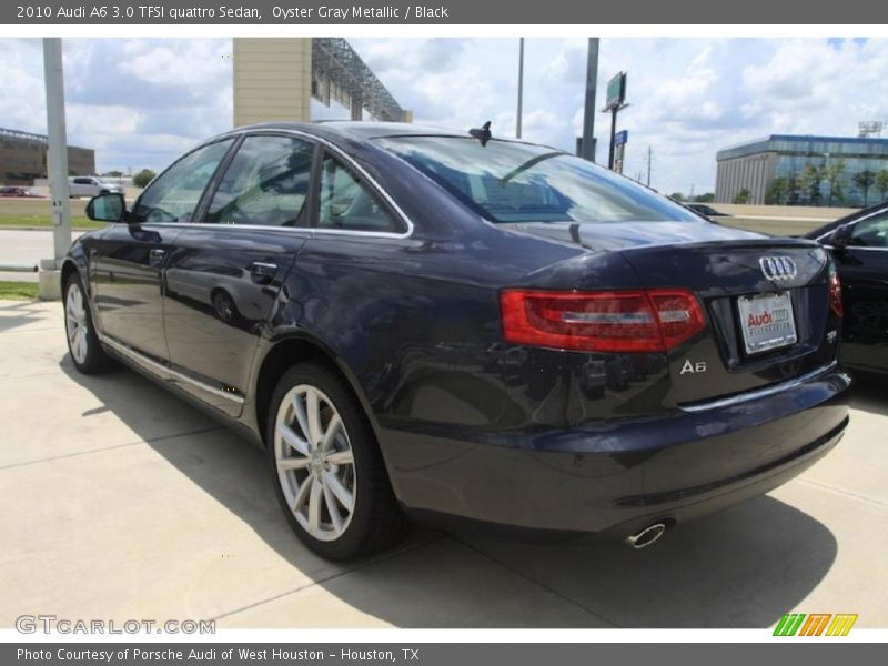 Oyster Gray Metallic / Black 2010 Audi A6 3.0 TFSI quattro Sedan