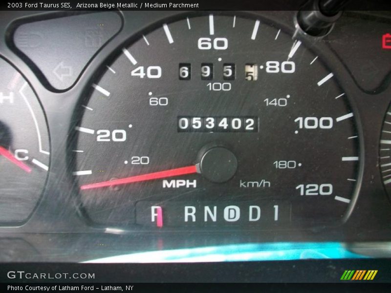 Arizona Beige Metallic / Medium Parchment 2003 Ford Taurus SES