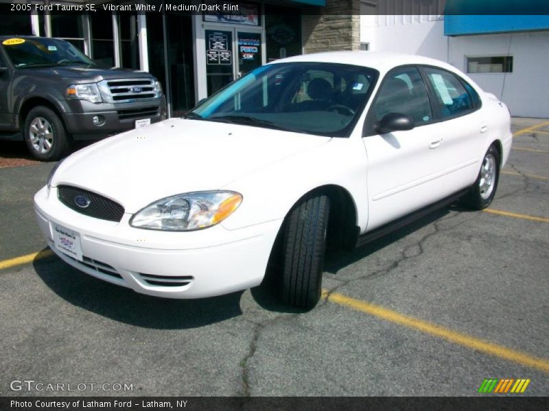 Vibrant White / Medium/Dark Flint 2005 Ford Taurus SE