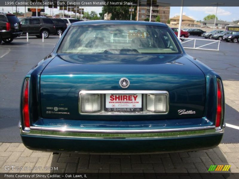 Dark Calypso Green Metallic / Neutral Shale 1996 Cadillac DeVille Sedan